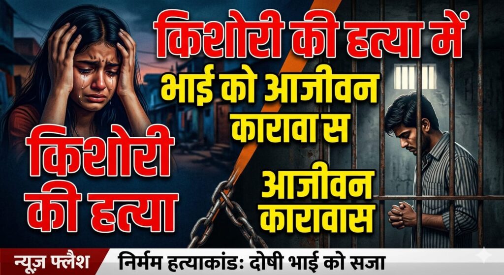 किशोरी की हत्या में भाई को आजीवन कारावास